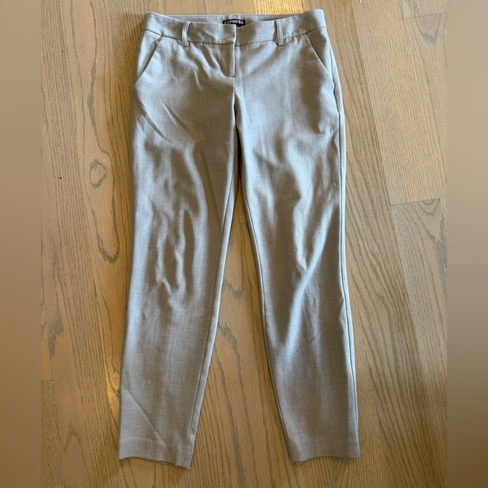 Express Light Gray Columnist Pant